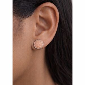 (NWOT) Circular Peach Stud Earrings